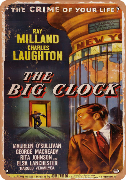 Big Clock (1948) 1 - Metal Sign Big Clock (1948) 1 - Metal Sign