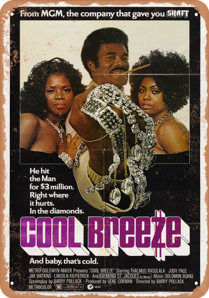 Cool Breeze (1972) - Metal Sign