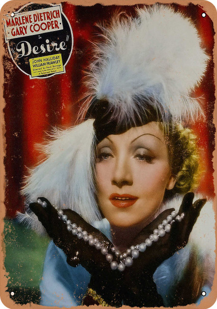 Desire (1936) 1 - Metal Sign