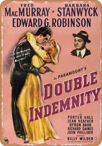 Double Indemnity (1944) - Metal Sign