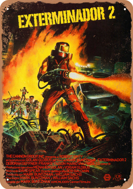 Exterminator 2 (1984) - Metal Sign