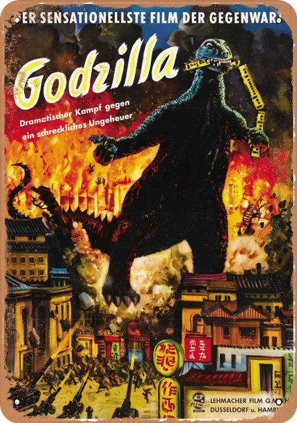 Godzilla (1953) 7 - Metal Sign