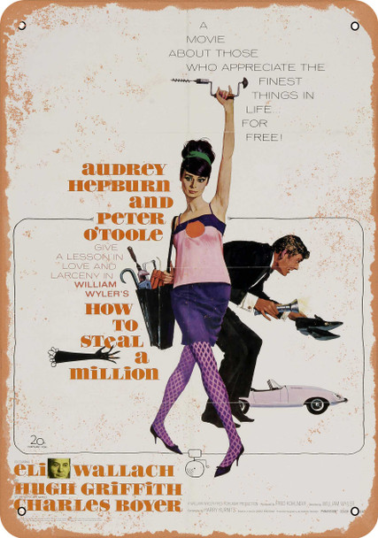 How to Steal a Million (1966) - Metal Sign