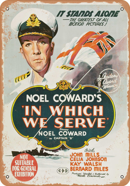 In Which We Serve (1942) - Metal Sign