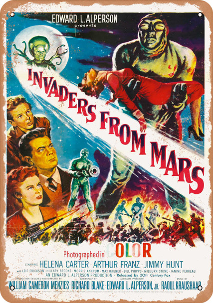 Invaders from Mars (1953) - Metal Sign