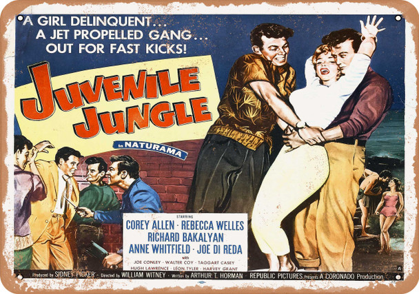 Juvenile Jungle (1958) 1 - Metal Sign