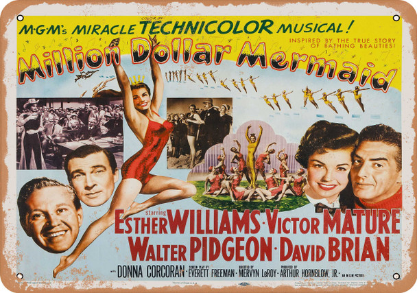 Million Dollar Mermaid (1952) 1 - Metal Sign