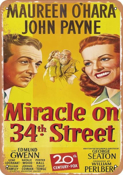 Miracle on 34th Street (1947) 2 - Metal Sign