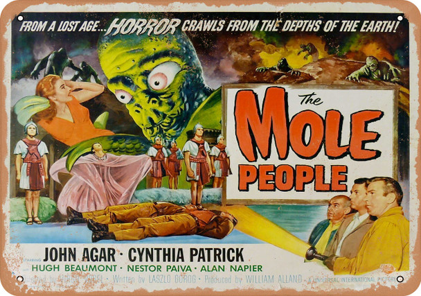 Mole People (1956) 2 - Metal Sign