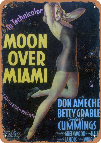 Moon Over Miami (1941) 2 - Metal Sign