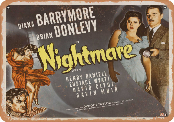 Nightmare (1942) - Metal Sign