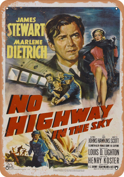 No Highway in the Sky (1951) - Metal Sign