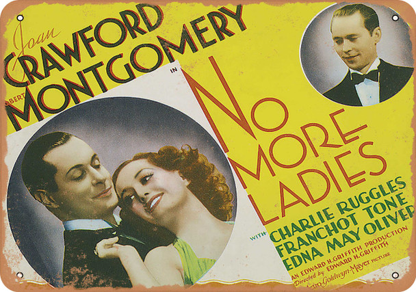 No More Ladies (1935) 1 - Metal Sign