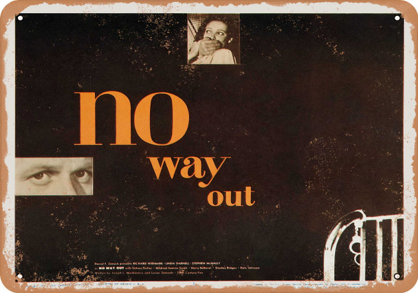 No Way Out (1950) - Metal Sign