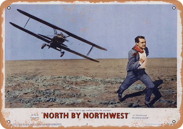 North by Northwest (1953) - 14 - Metal Sign