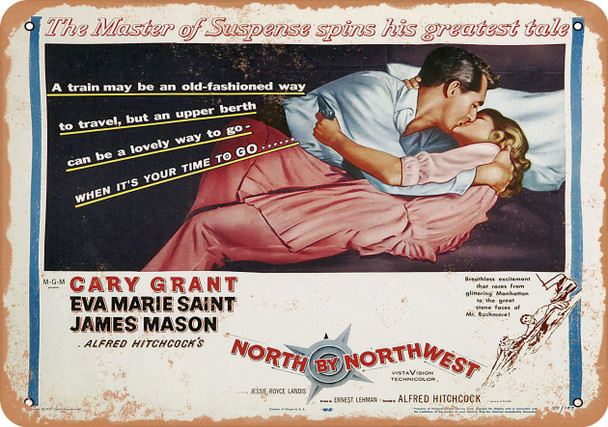 North by Northwest (1953) 3 - Metal Sign