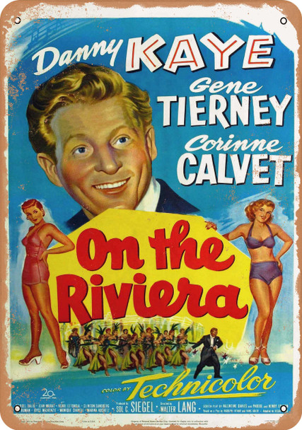 On the Riviera (1951) - Metal Sign