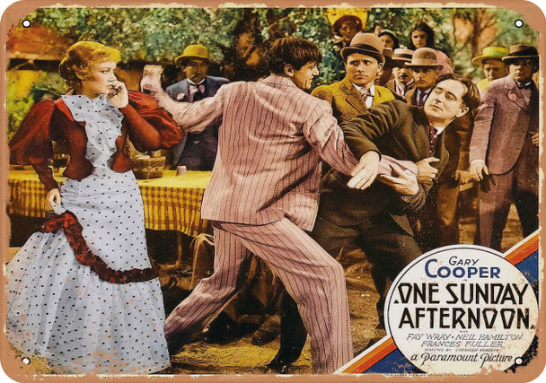 One Sunday Afternoon (1933) 2 - Metal Sign