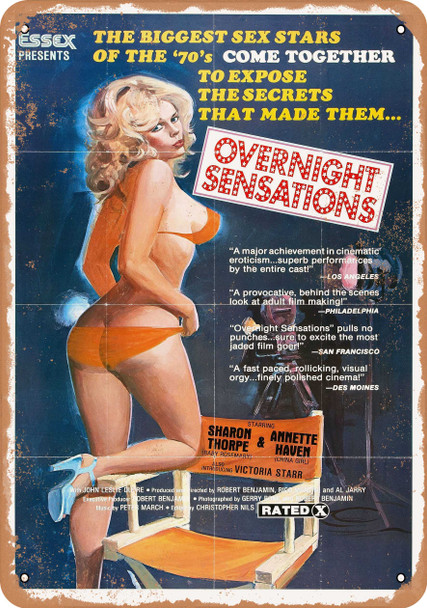 Overnight Sensations (1977) - Metal Sign
