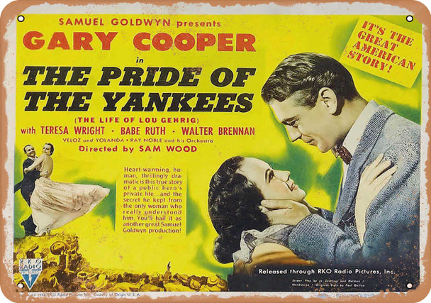 Pride of the Yankees (1942) 1 - Metal Sign