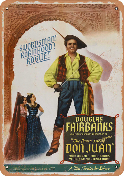 Private Life of Don Juan (1934) - Metal Sign