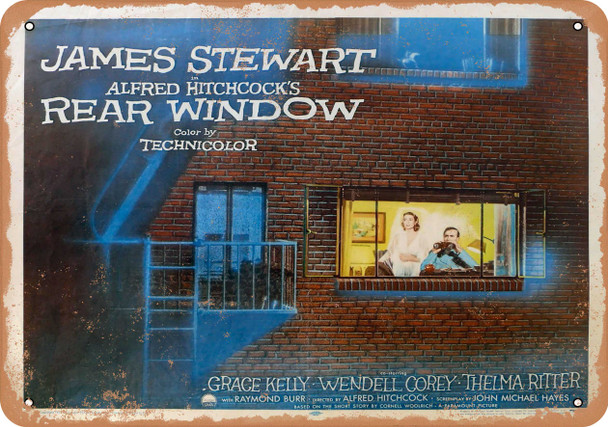 Rear Window (1954) 2 - Metal Sign