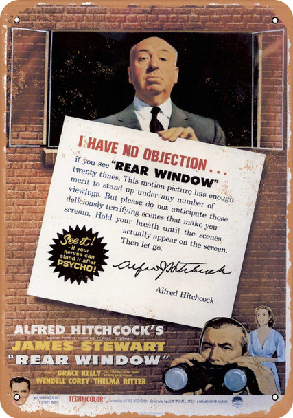 Rear Window (1954) 3 - Metal Sign
