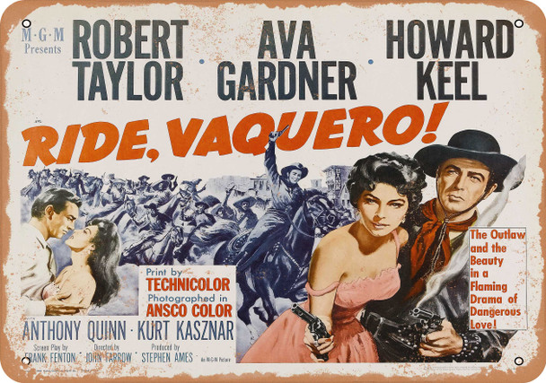 Ride, Vaquero (1953) - Metal Sign