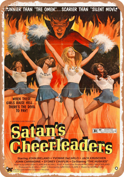 Satan's Cheerleaders (1977) - Metal Sign