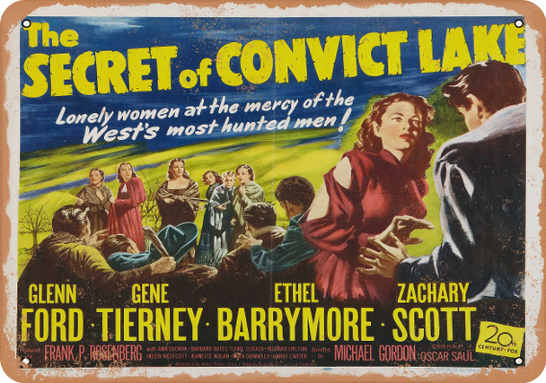 Secret of Convict Lake (1951) 1 - Metal Sign