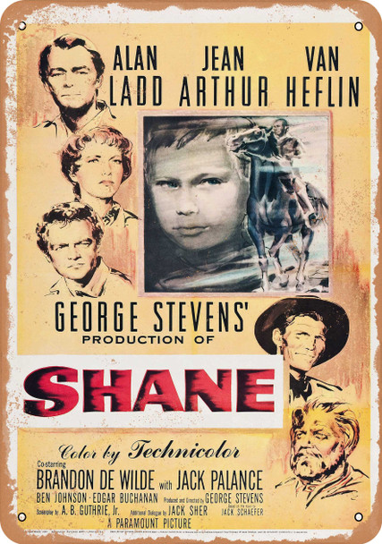 Shane (1953) - Metal Sign