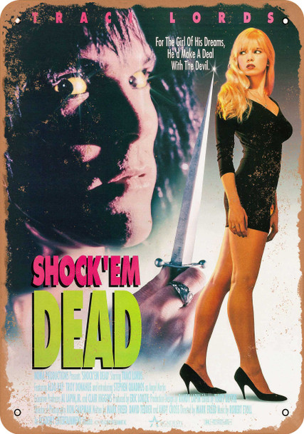 Shock - u2018Em Dead (1991) - Metal Sign