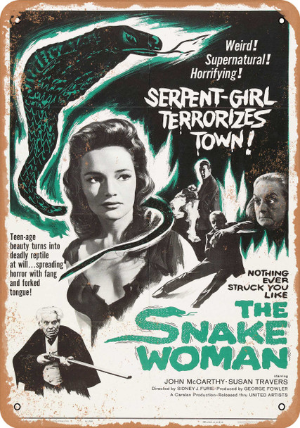 Snake Woman (1961) - Metal Sign