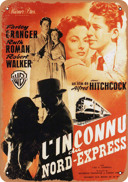 Strangers on a Train (1951) 4 - Metal Sign
