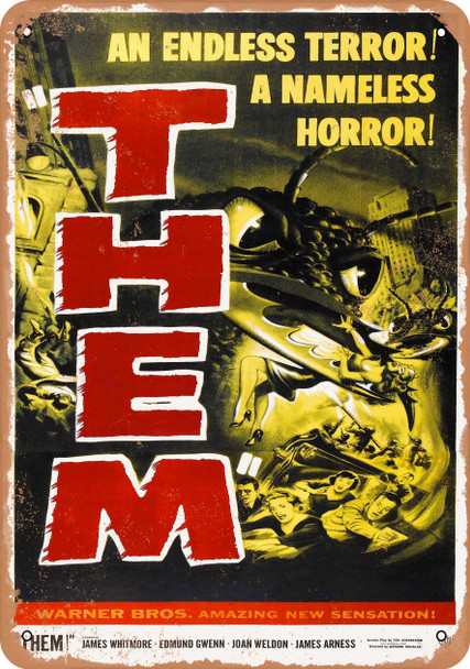 Them! (1954) 2 - Metal Sign