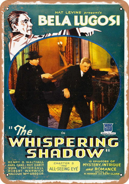 Whispering Shadow (1933) - Metal Sign