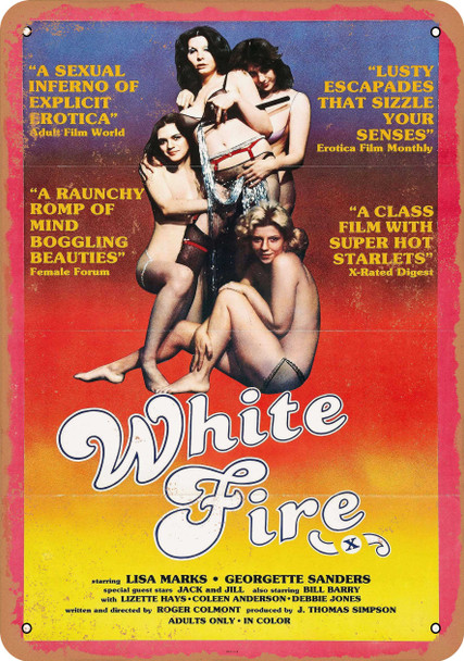 White Fire (1976) - Metal Sign