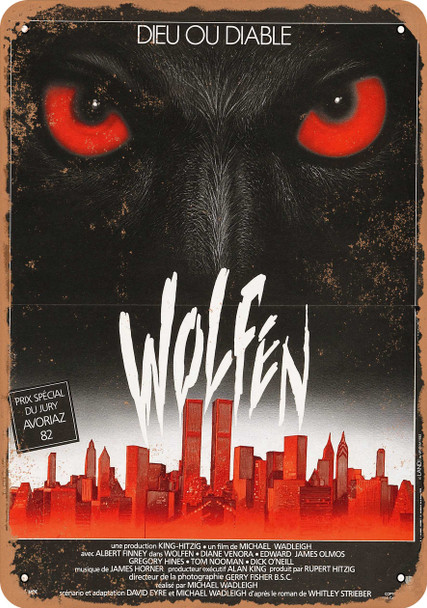 Wolfen (1981) 1 - Metal Sign
