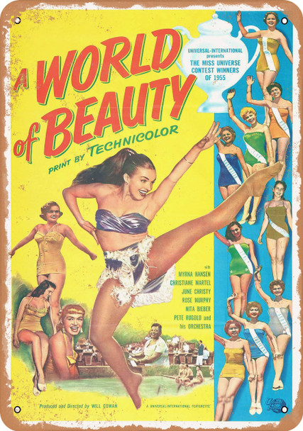 World of Beauty (1955) - Metal Sign