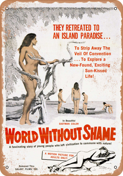 World Without Shame (1961) - Metal Sign