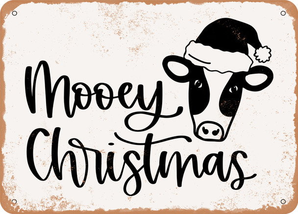 Mooey Christmas - Metal Sign