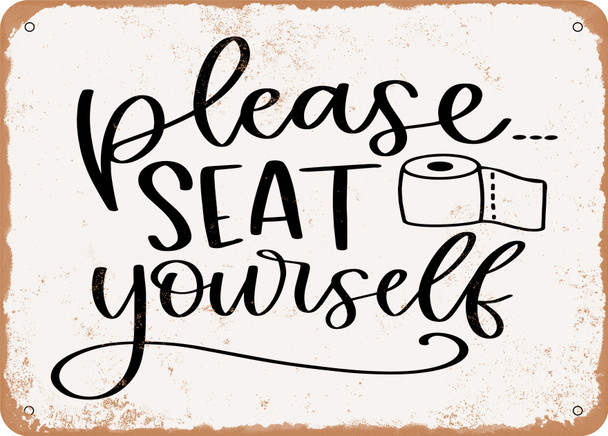 Please Seat Yourself - 2 - Metal Sign
