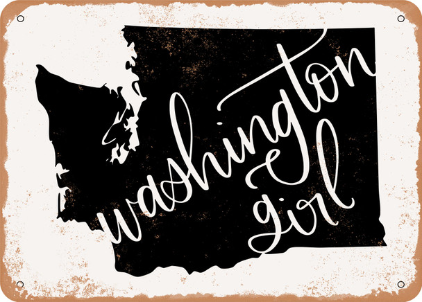 Washington Girl - Metal Sign