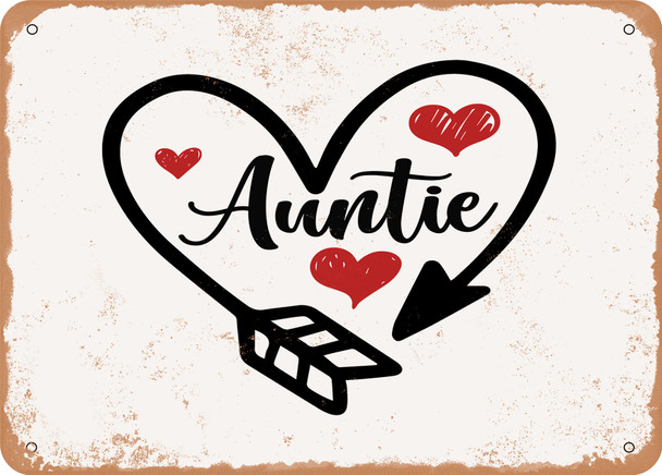 Auntie - 3 - Metal Sign