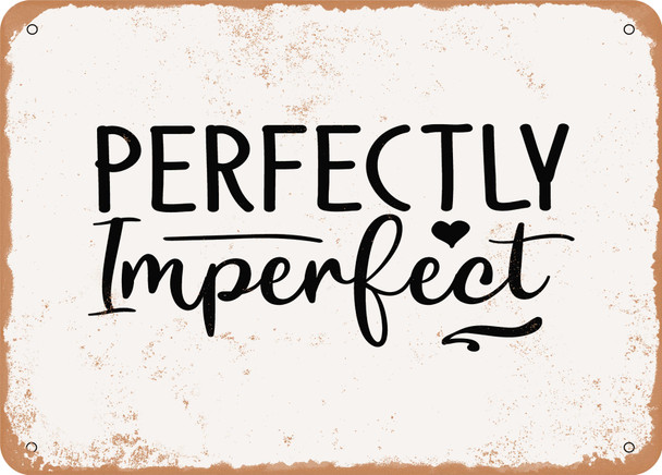 Perfectly Imperfect - 4 - Metal Sign