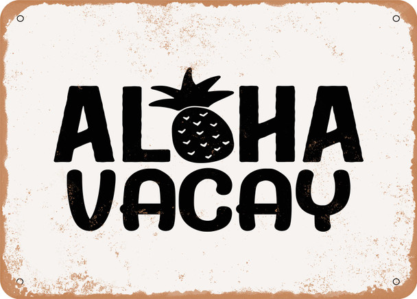 Aloha Vacay - Metal Sign