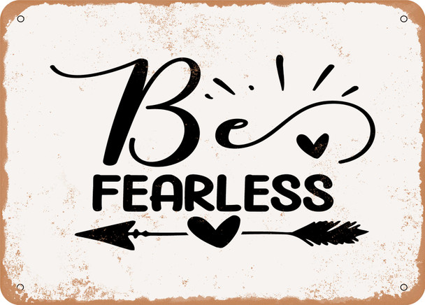 Be Fearless - Metal Sign