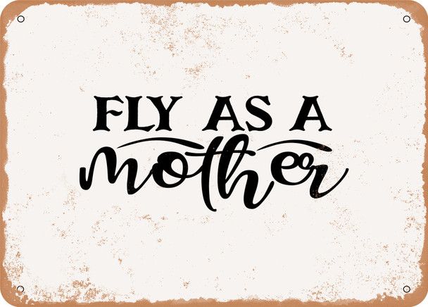 Fly As a Mother - Metal Sign