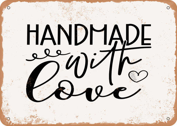 Handmade With Love - 2 - Metal Sign