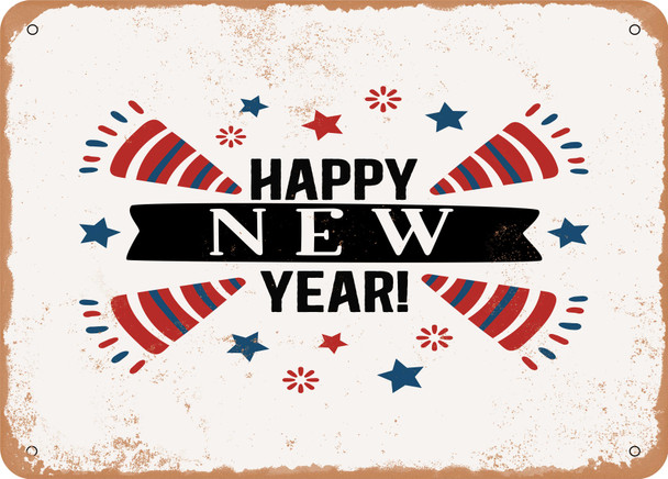 Happy New Year - Metal Sign Happy New Year - Metal Sign
